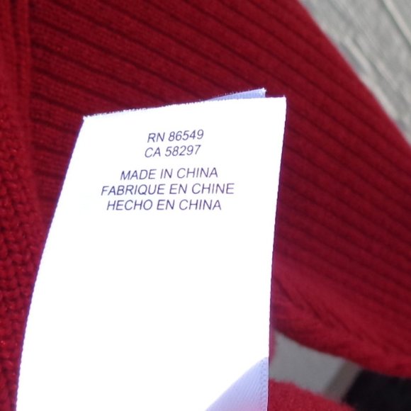 NWT Tommy Bahama OVERSIZED Red Sparkle Poncho Boxy Zip Sweater $118 Plus… - Picture 11 of 11